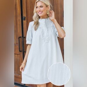 Head start sage striped dress women’s the mint